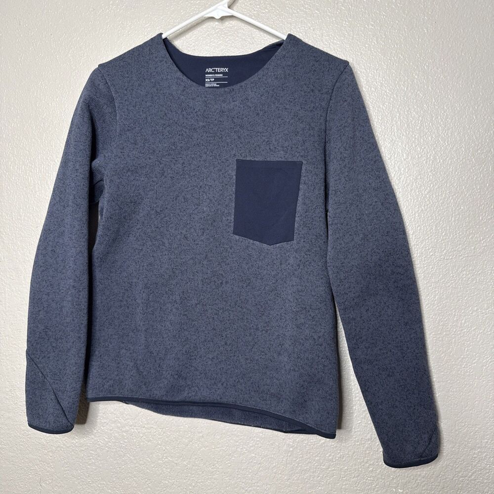 ARC'TERYX Covert Fleece Women's Pullover Sweater size Extra Small Navy Blue XS
